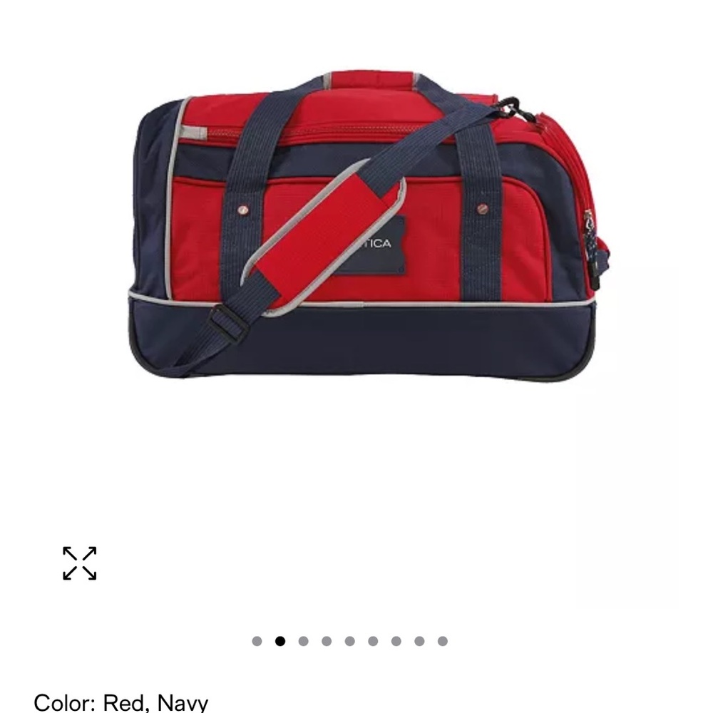 Nautica Red and Navy Men's Bag